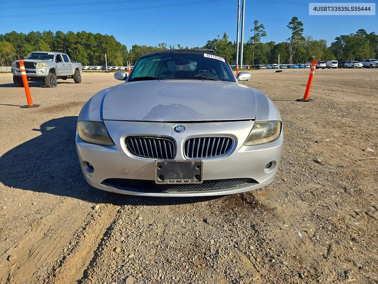 2005 BMW Z4 VIN 4USBT33535LS55444 — фото 5