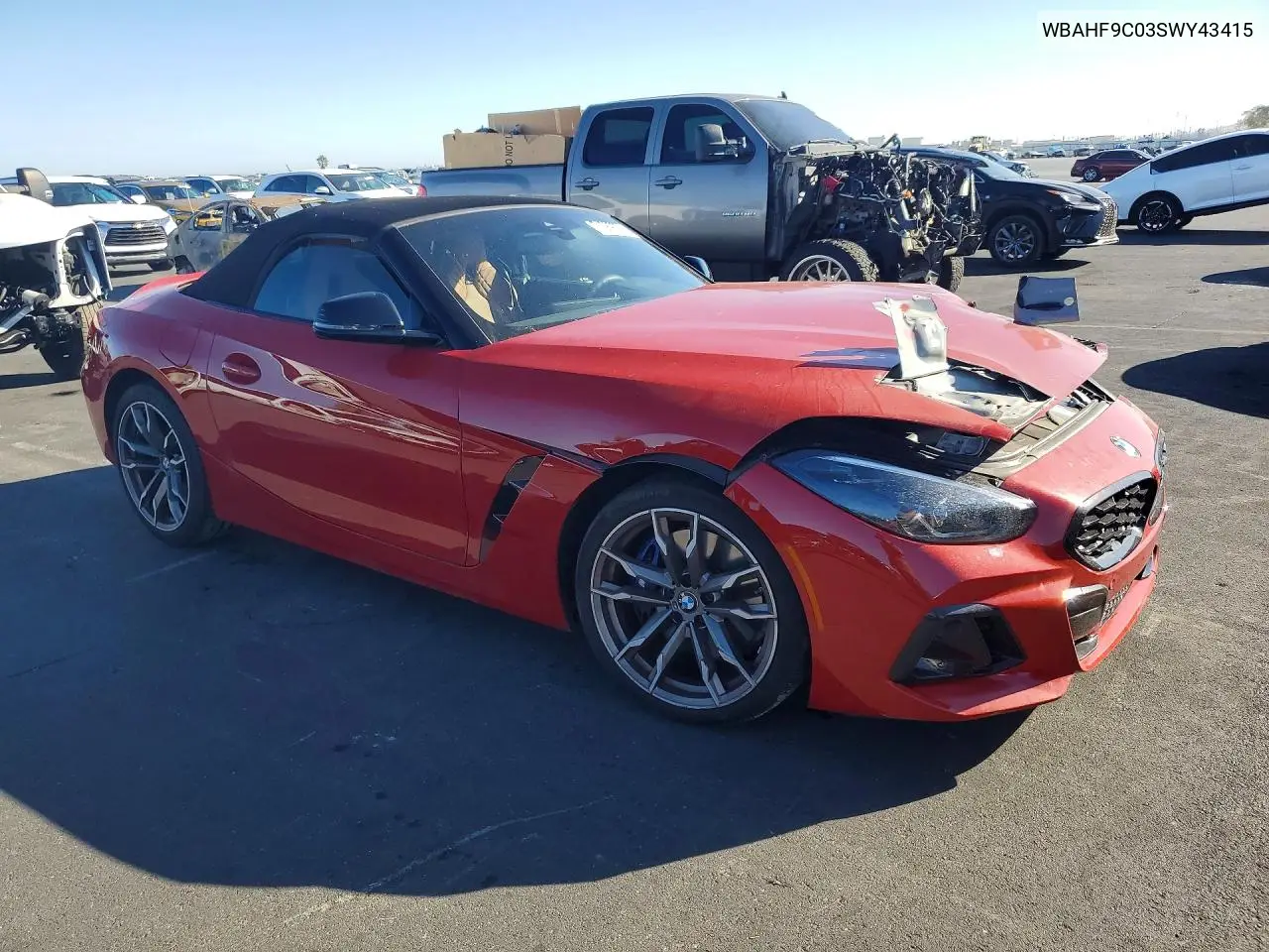 2025 BMW Z4 VIN WBAHF9C03SWY43415 — фото 4