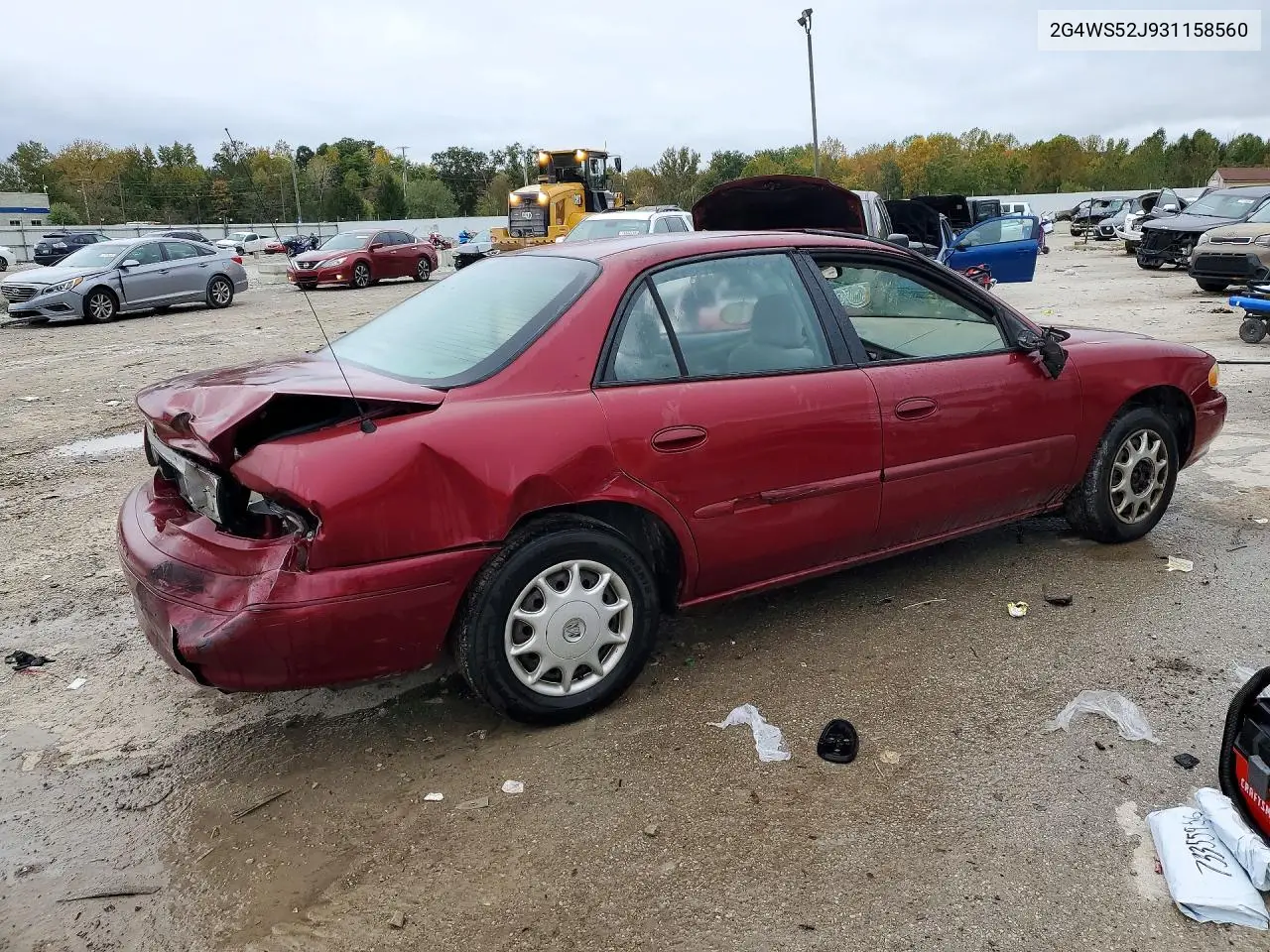 2003 BUICK CENTURY VIN 2G4WS52J931158560 — фото 3