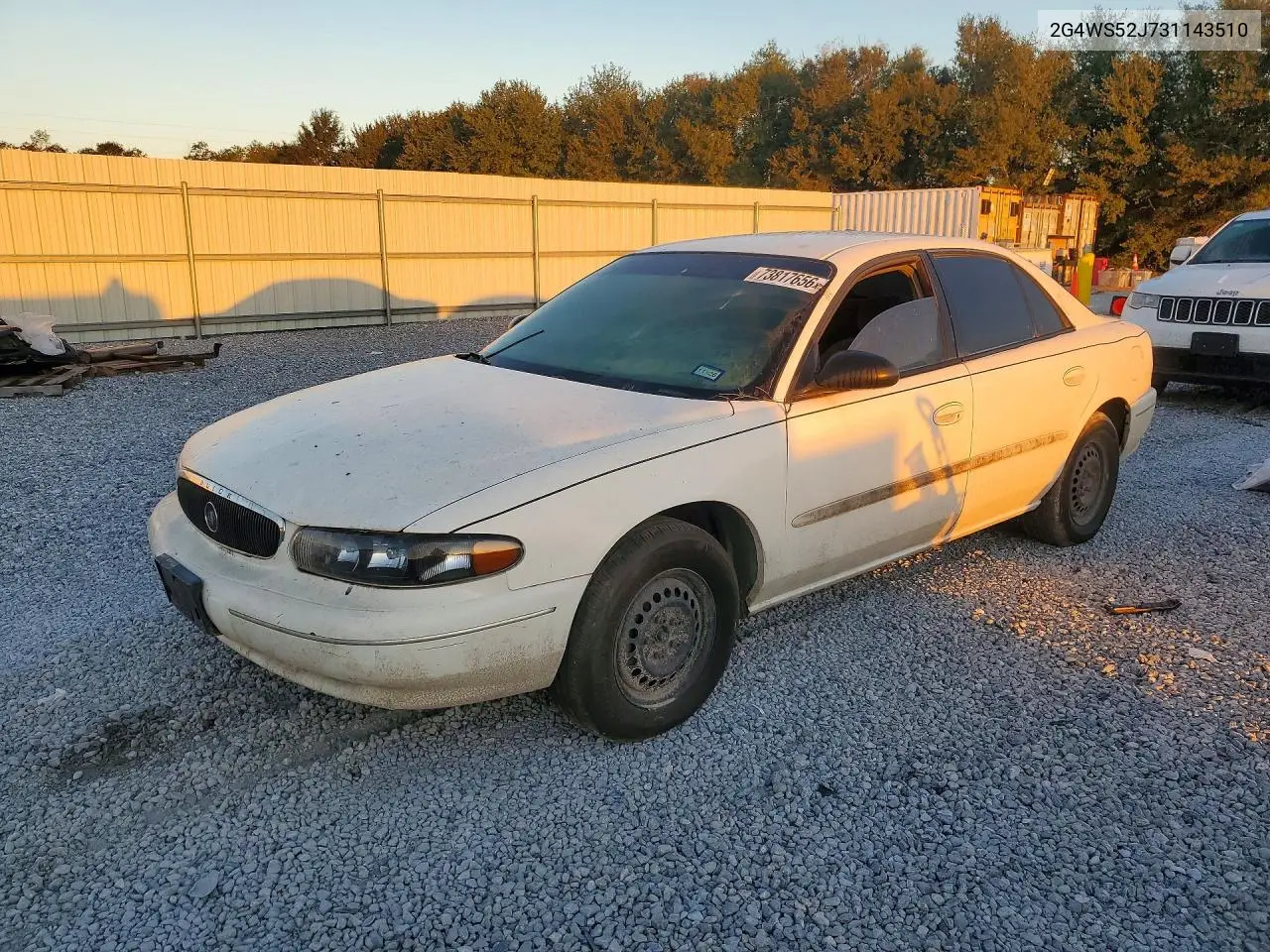BUICK CENTURY 2003, VIN 2G4WS52J731143510