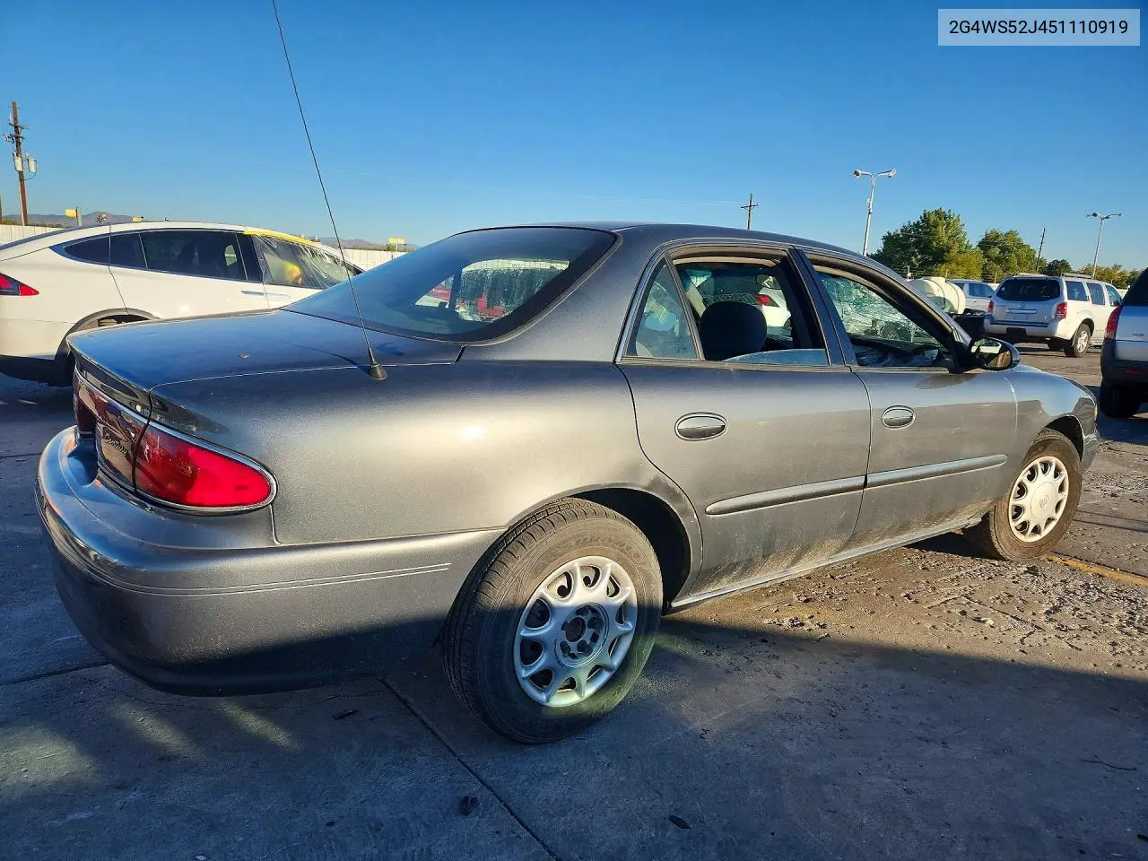 2005 BUICK CENTURY VIN 2G4WS52J451110919 — фото 3
