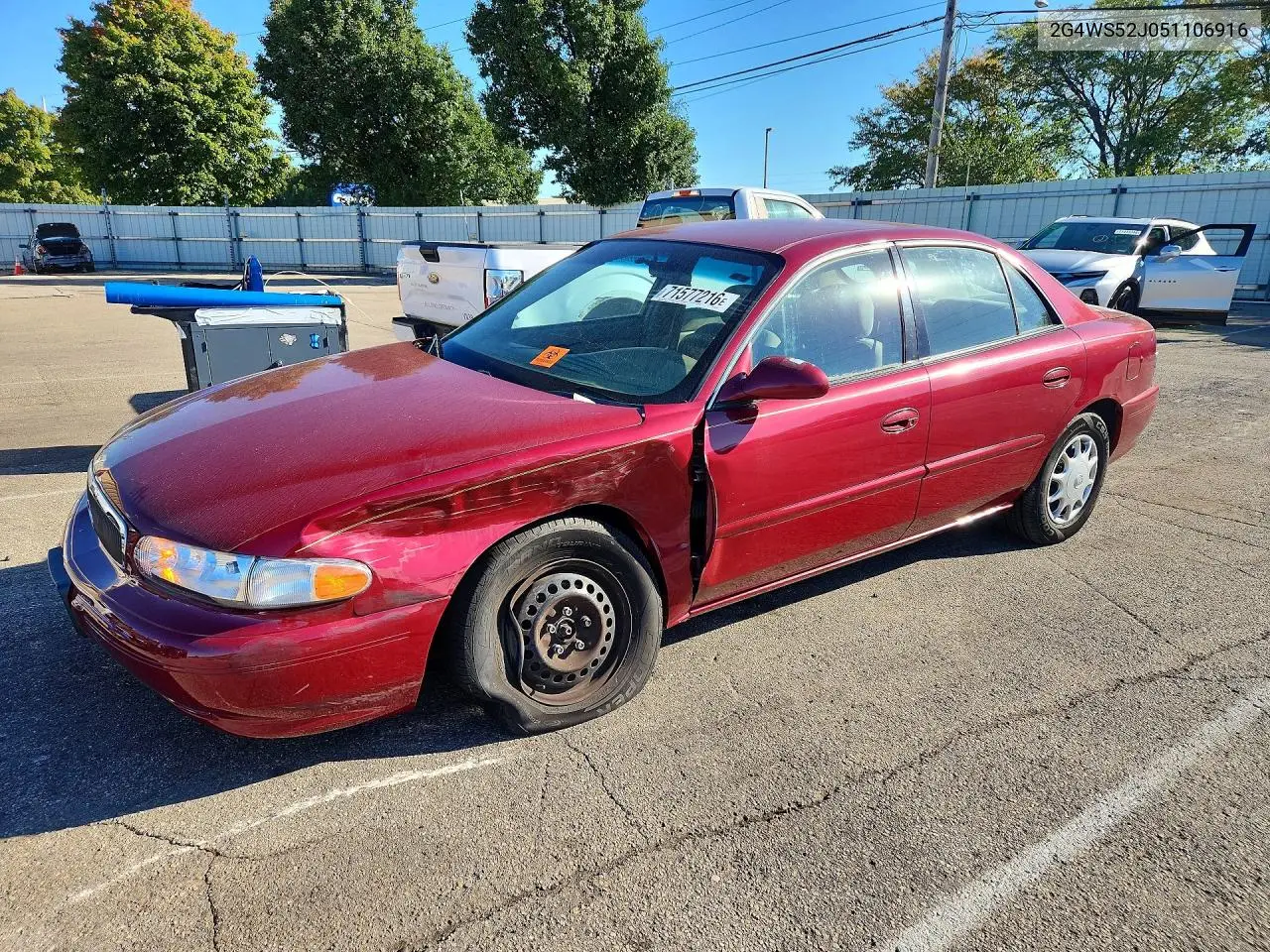 BUICK CENTURY 2005, VIN 2G4WS52J051106916