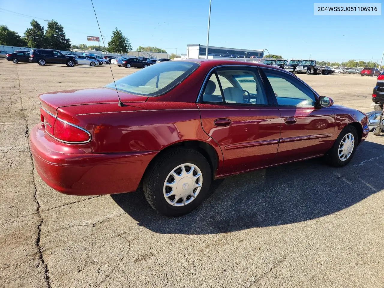 2005 BUICK CENTURY VIN 2G4WS52J051106916 — фото 3