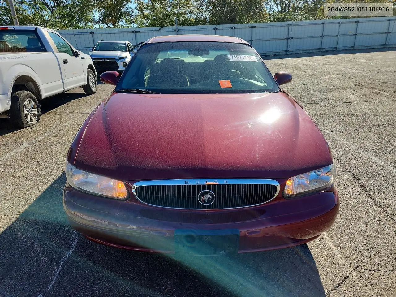 2005 BUICK CENTURY VIN 2G4WS52J051106916 — фото 5