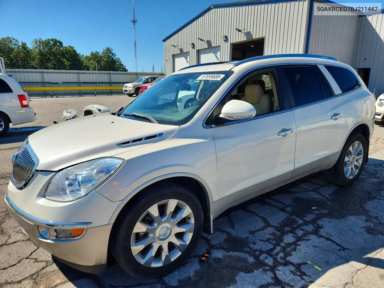 BUICK ENCLAVE 2011, VIN 5GAKRCED7BJ211447