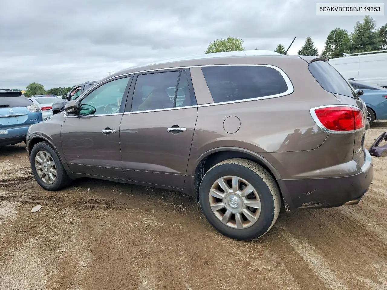 2011 BUICK ENCLAVE VIN 5GAKVBED8BJ149353 — фото 2