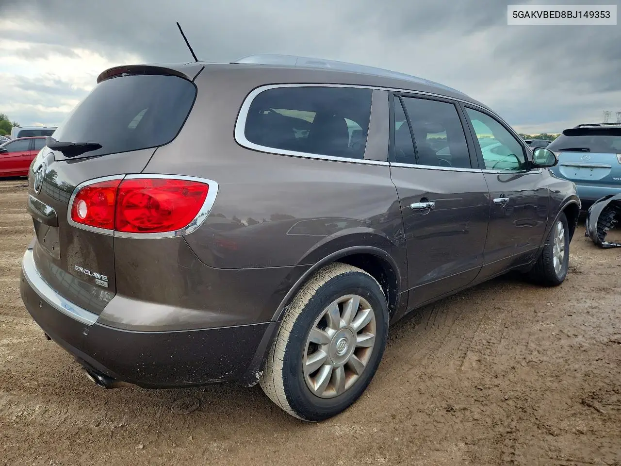 2011 BUICK ENCLAVE VIN 5GAKVBED8BJ149353 — фото 3