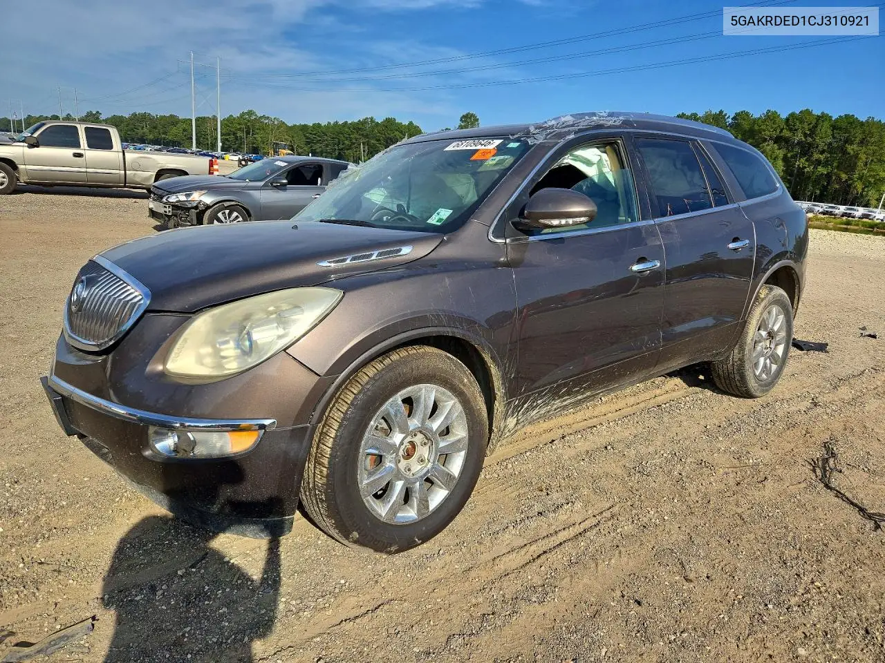 BUICK ENCLAVE 2012, VIN 5GAKRDED1CJ310921