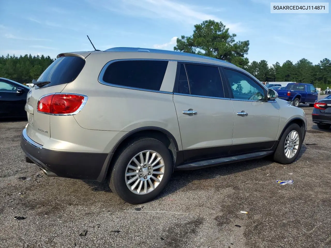 2012 BUICK ENCLAVE VIN 5GAKRCED4CJ114871 — фото 3