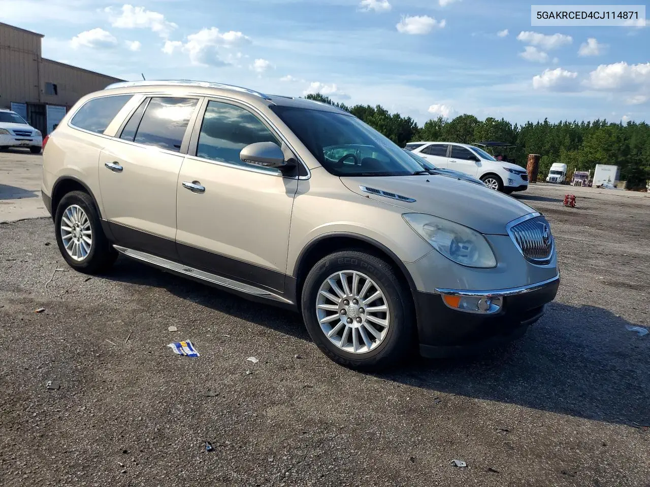 2012 BUICK ENCLAVE VIN 5GAKRCED4CJ114871 — фото 4
