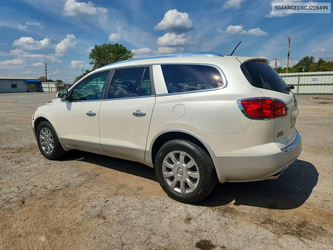 2012 BUICK ENCLAVE VIN 5GAKRCEDXCJ228499 — фото 2