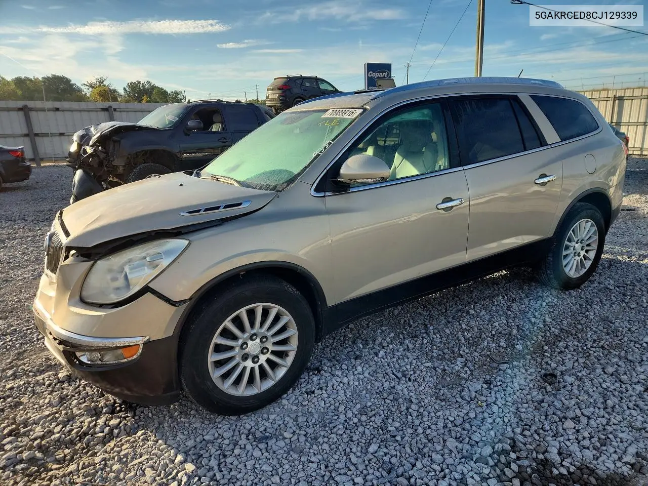 BUICK ENCLAVE 2012, VIN 5GAKRCED8CJ129339