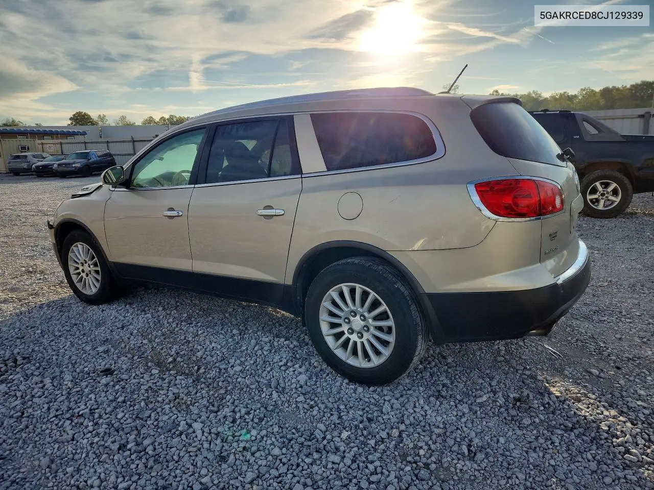 2012 BUICK ENCLAVE VIN 5GAKRCED8CJ129339 — фото 2