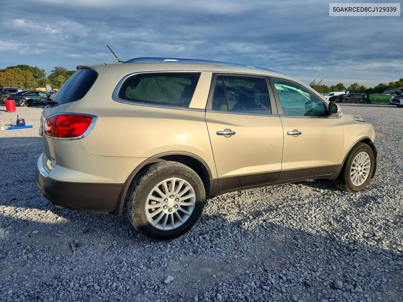 2012 BUICK ENCLAVE VIN 5GAKRCED8CJ129339 — фото 3