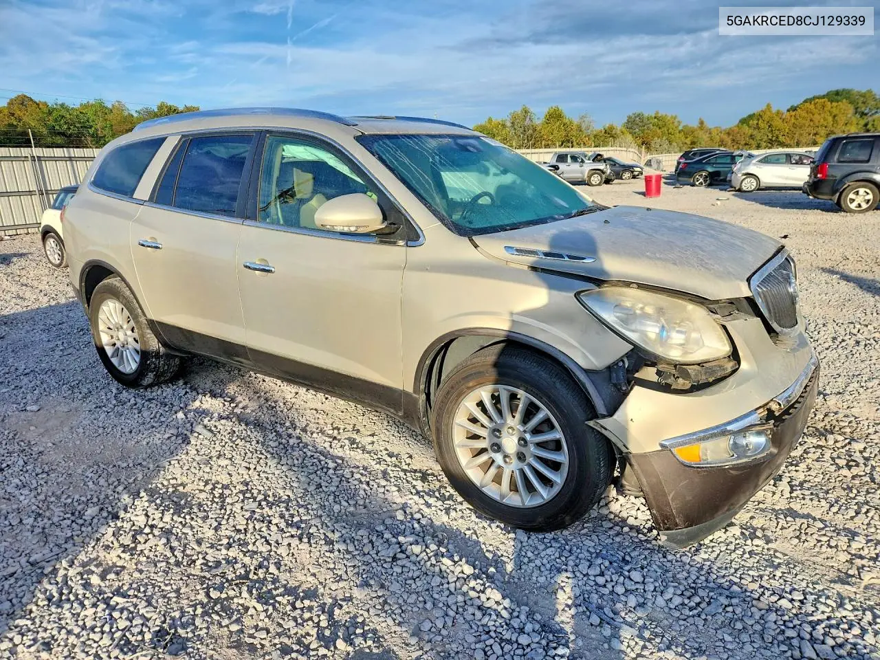 2012 BUICK ENCLAVE VIN 5GAKRCED8CJ129339 — фото 4
