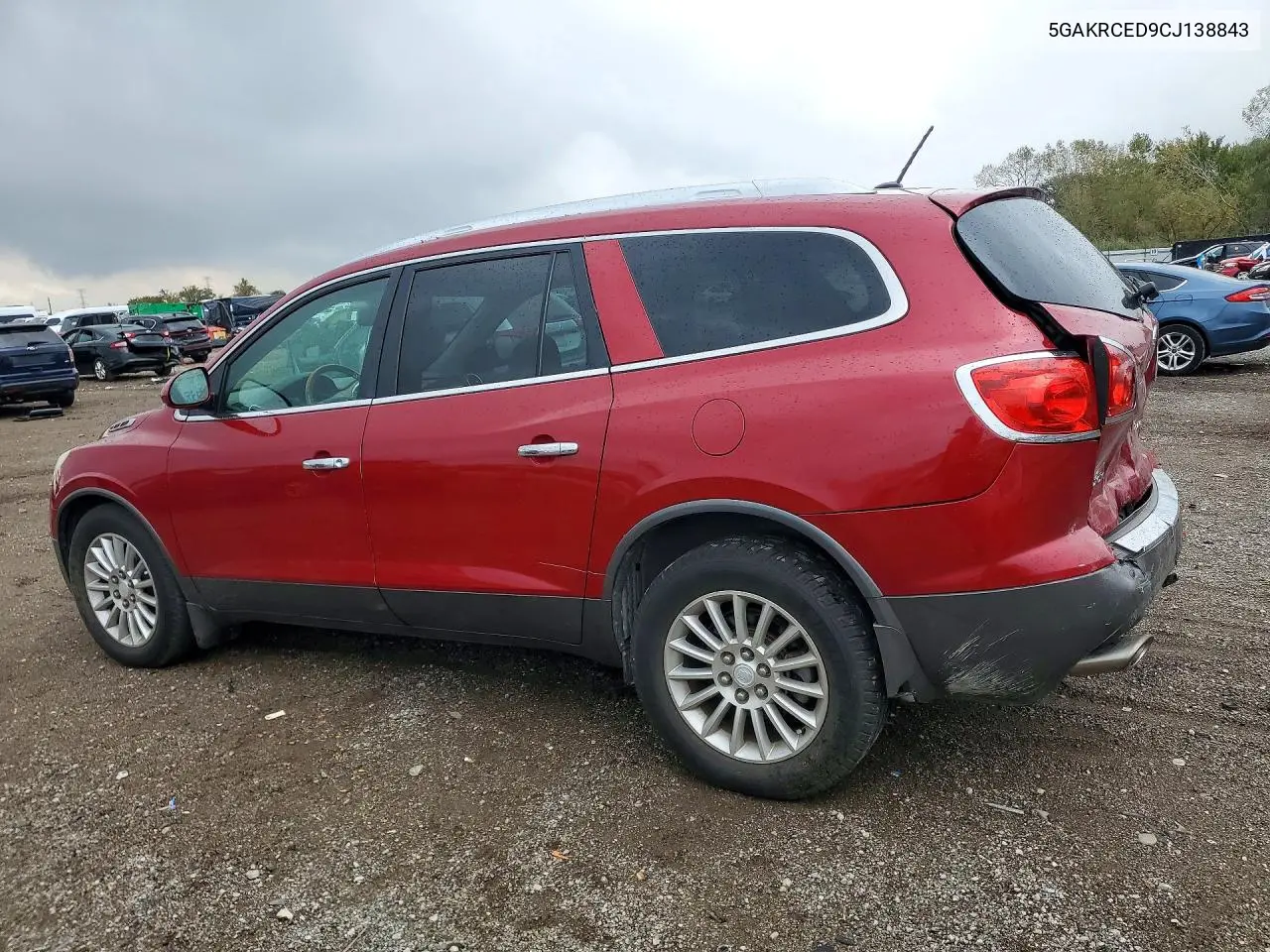 2012 BUICK ENCLAVE VIN 5GAKRCED9CJ138843 — фото 2