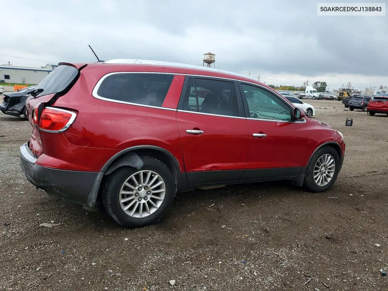 2012 BUICK ENCLAVE VIN 5GAKRCED9CJ138843 — фото 3