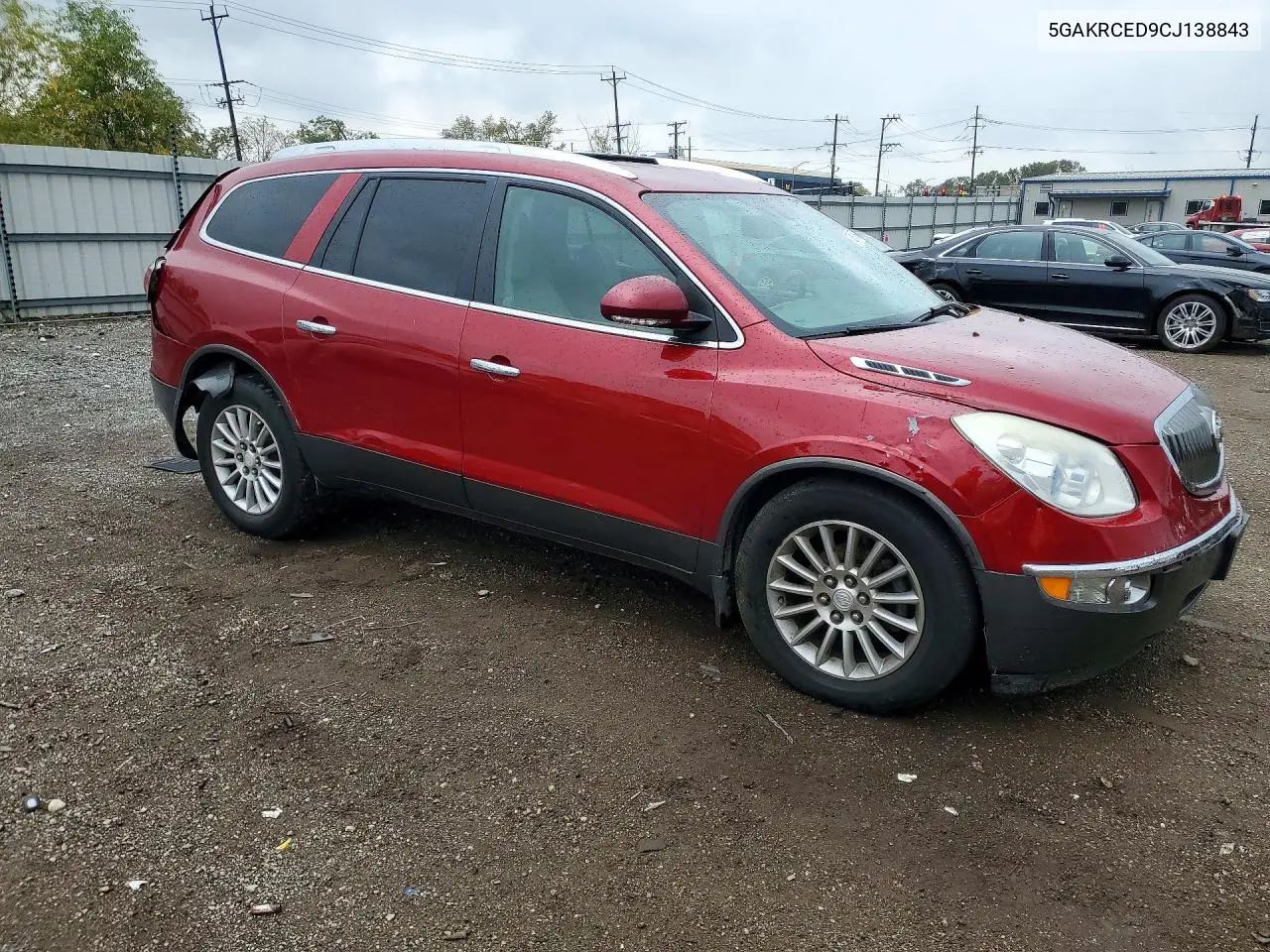 2012 BUICK ENCLAVE VIN 5GAKRCED9CJ138843 — фото 4