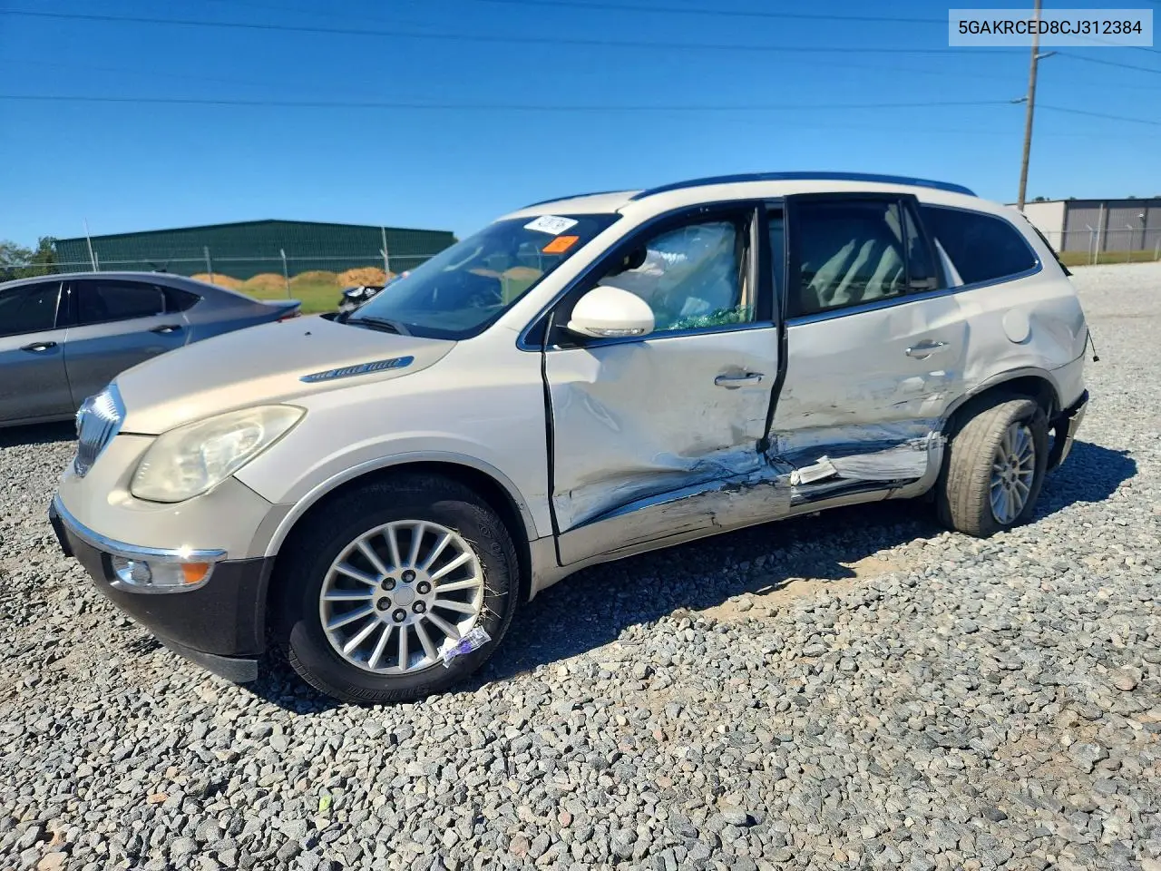BUICK ENCLAVE 2012, VIN 5GAKRCED8CJ312384
