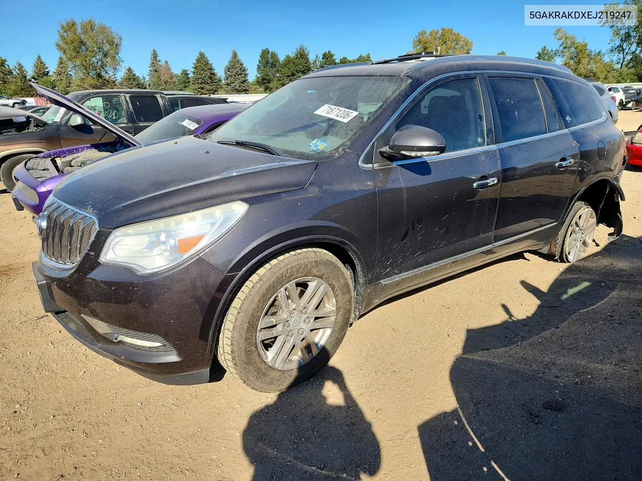 BUICK ENCLAVE 2014, VIN 5GAKRAKDXEJ219247
