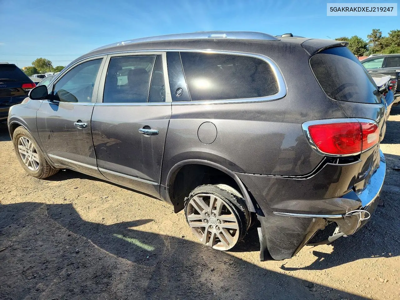 2014 BUICK ENCLAVE VIN 5GAKRAKDXEJ219247 — фото 2