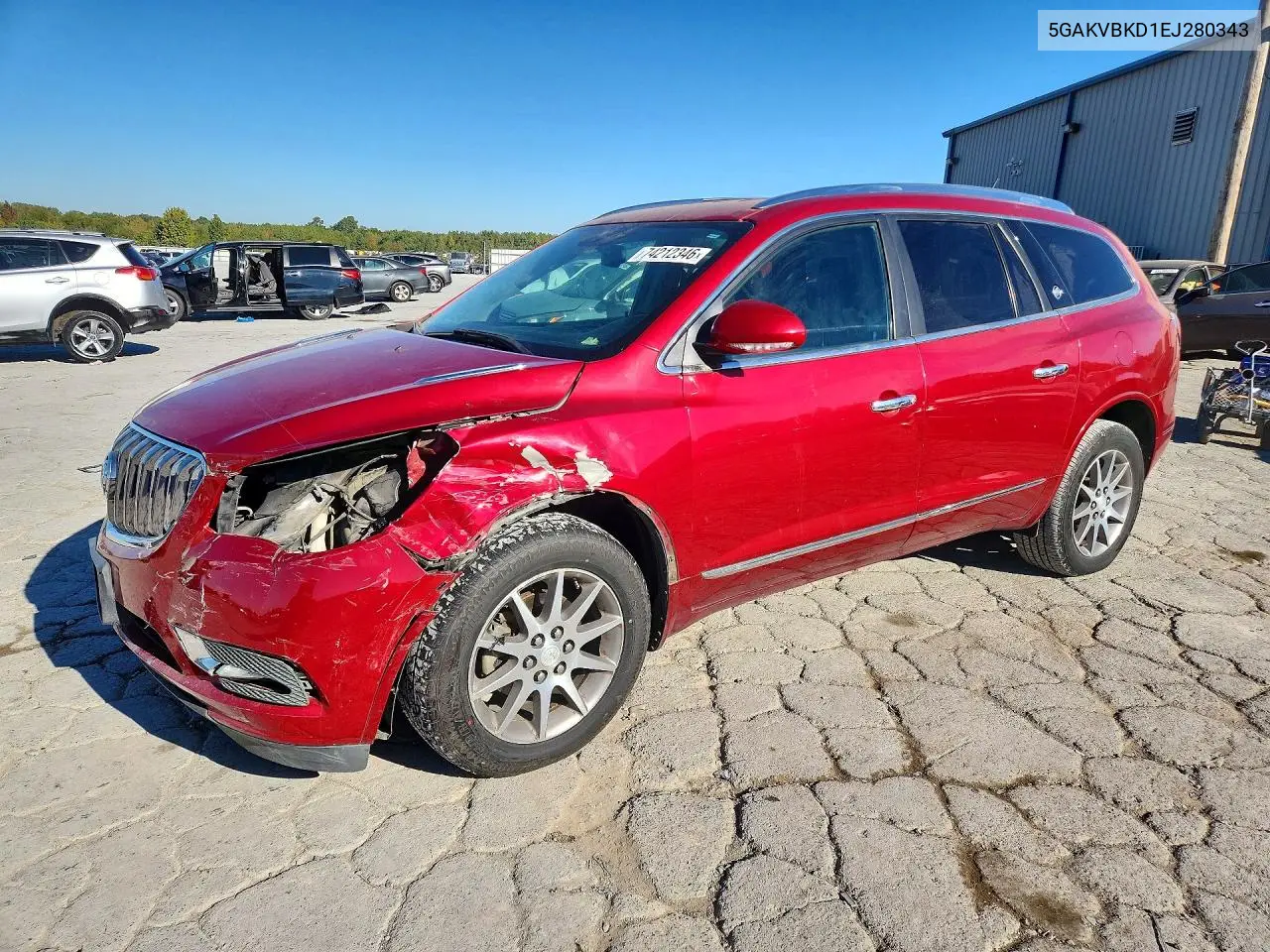 BUICK ENCLAVE 2014, VIN 5GAKVBKD1EJ280343