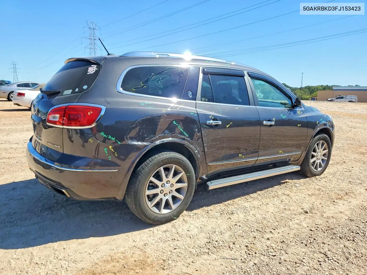 2015 BUICK ENCLAVE VIN 5GAKRBKD3FJ153423 — фото 3