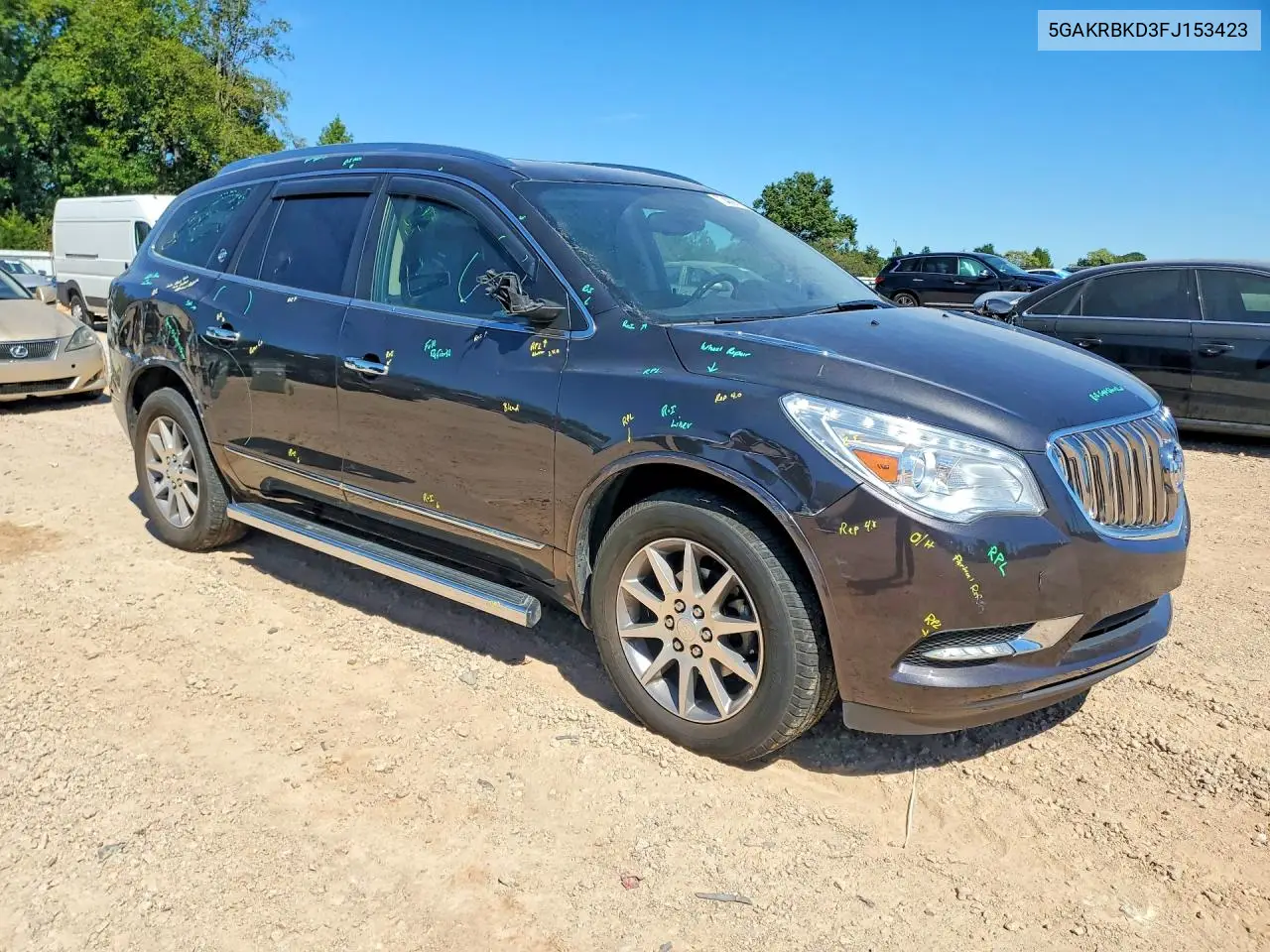2015 BUICK ENCLAVE VIN 5GAKRBKD3FJ153423 — фото 4