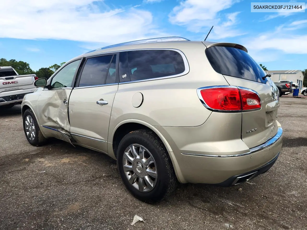 2015 BUICK ENCLAVE VIN 5GAKRCKD3FJ121464 — фото 2
