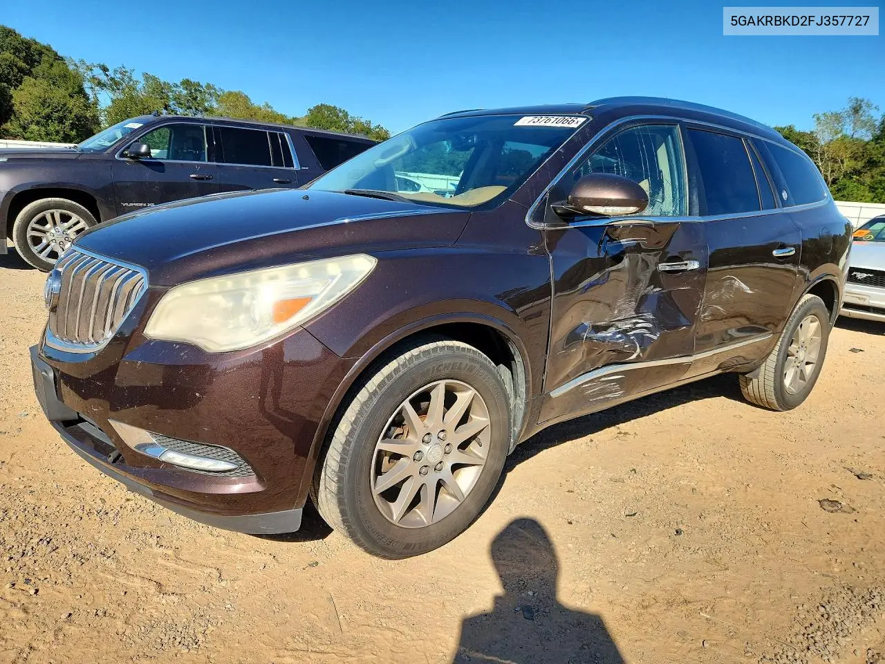 BUICK ENCLAVE 2015, VIN 5GAKRBKD2FJ357727