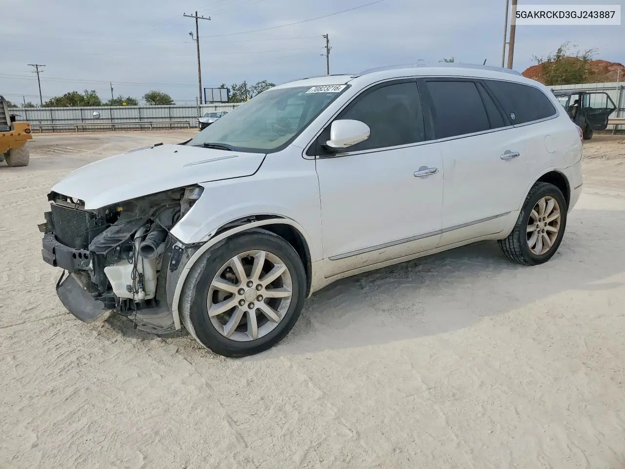 BUICK ENCLAVE 2016, VIN 5GAKRCKD3GJ243887