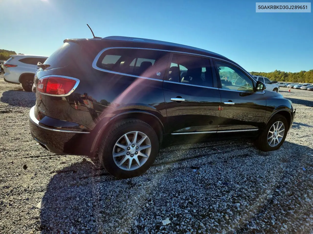 2016 BUICK ENCLAVE VIN 5GAKRBKD3GJ289651 — фото 3