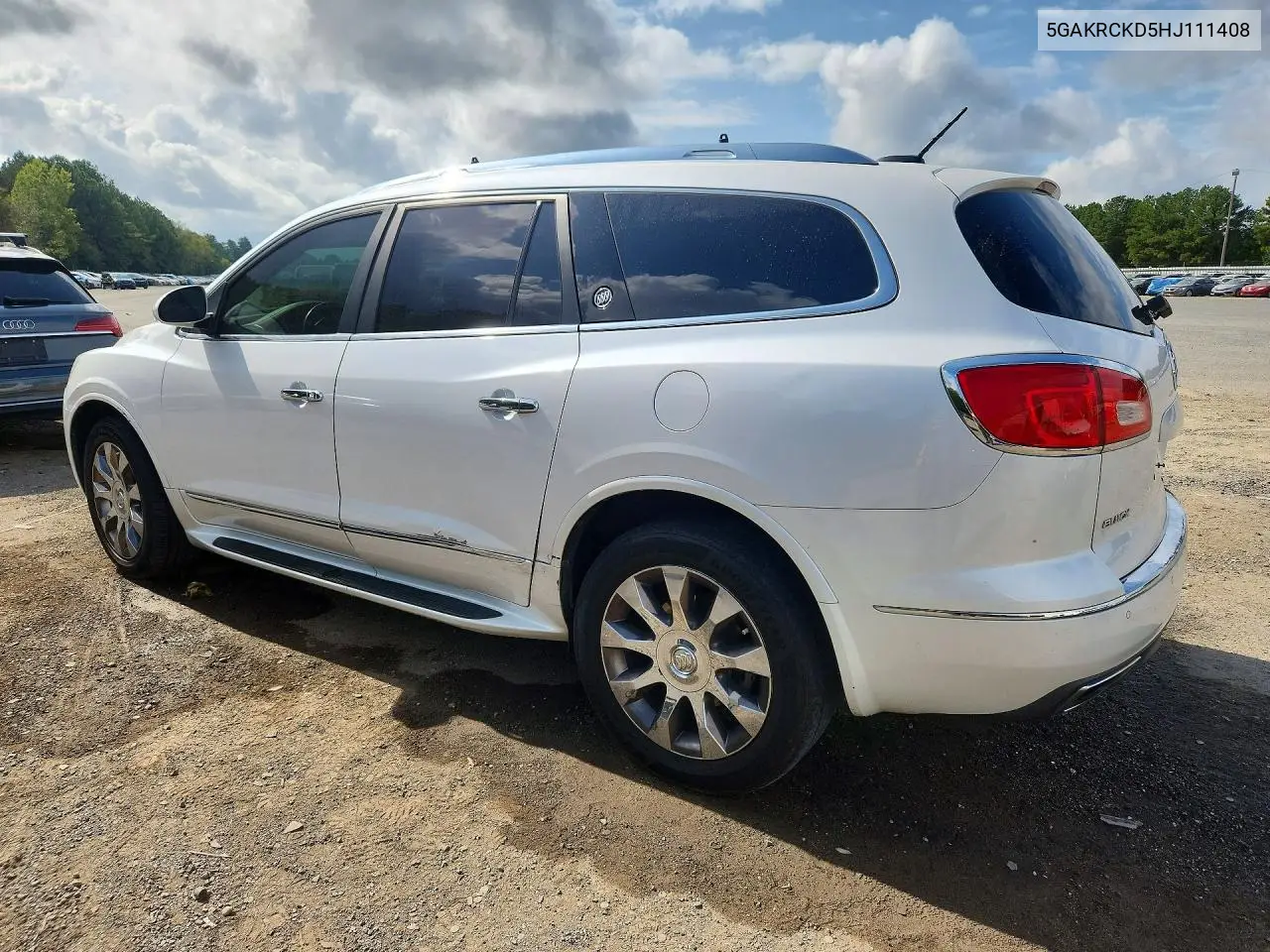 2017 BUICK ENCLAVE VIN 5GAKRCKD5HJ111408 — фото 2
