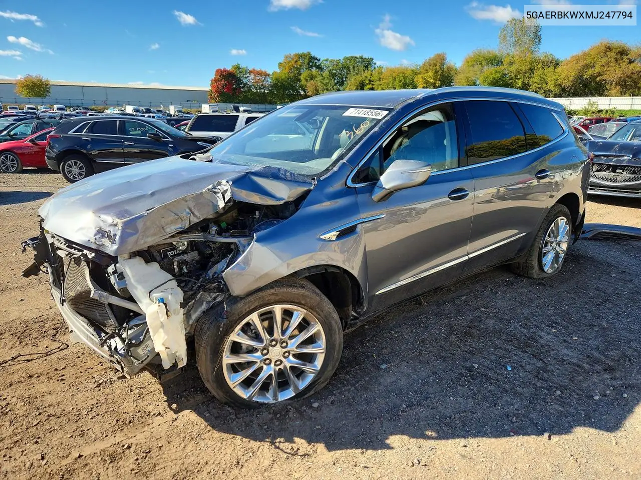 BUICK ENCLAVE 2021, VIN 5GAERBKWXMJ247794