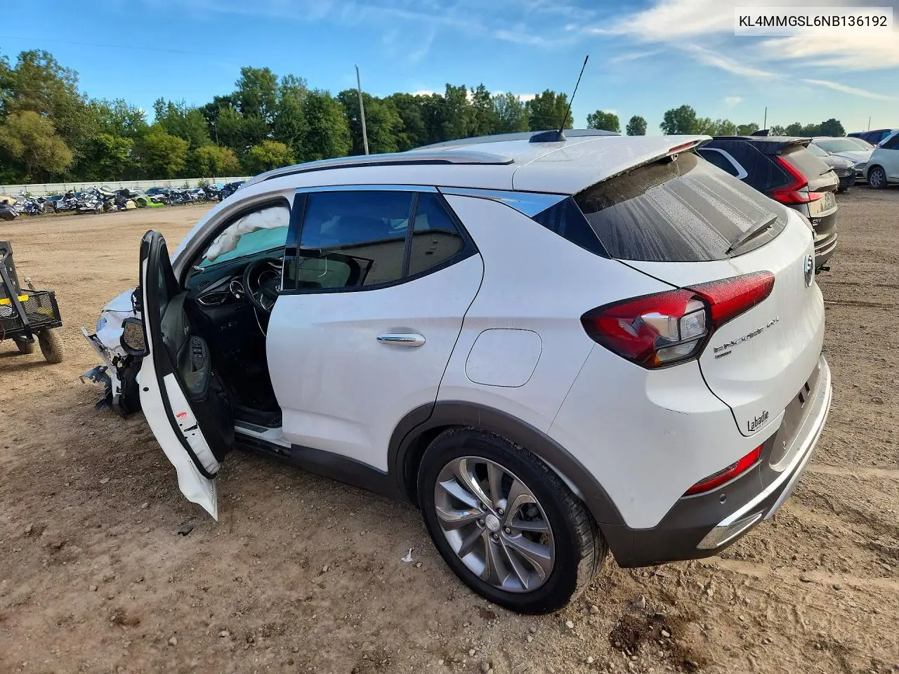 2022 BUICK ENCORE GX VIN KL4MMGSL6NB136192 — фото 2