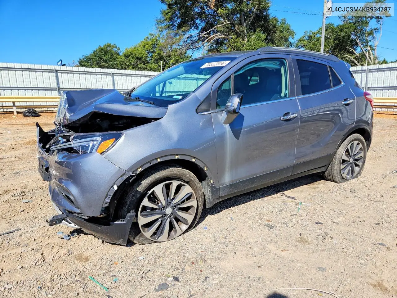 BUICK ENCORE 2019, VIN KL4CJCSM4KB934787