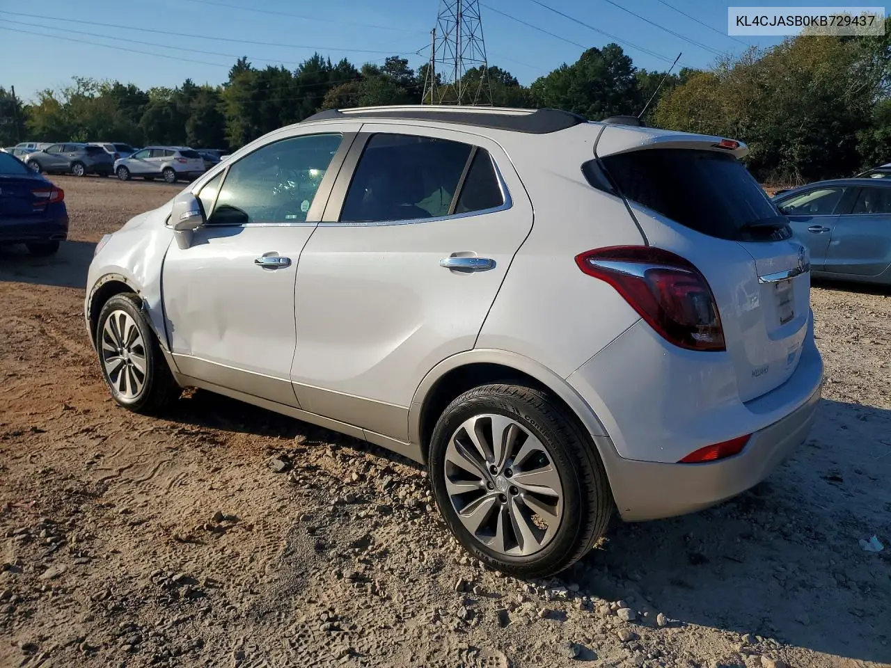 2019 BUICK ENCORE VIN KL4CJASB0KB729437 — фото 2