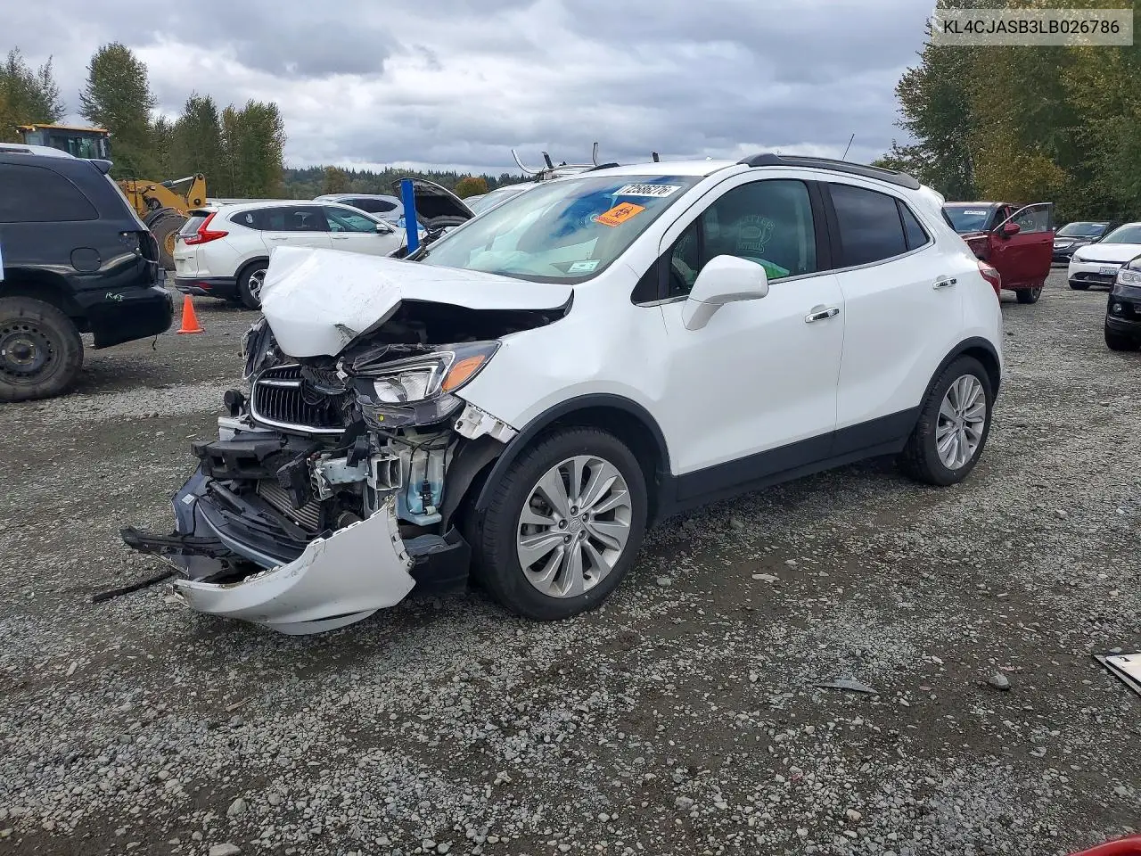 BUICK ENCORE 2020, VIN KL4CJASB3LB026786