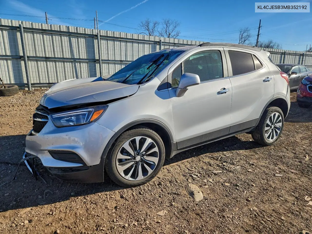 BUICK ENCORE 2021, VIN KL4CJESB3MB352192