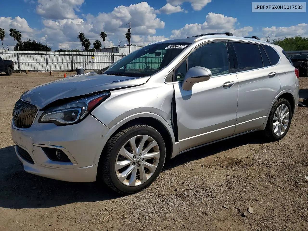 BUICK ENVISION 2017, VIN LRBFXFSX0HD017533