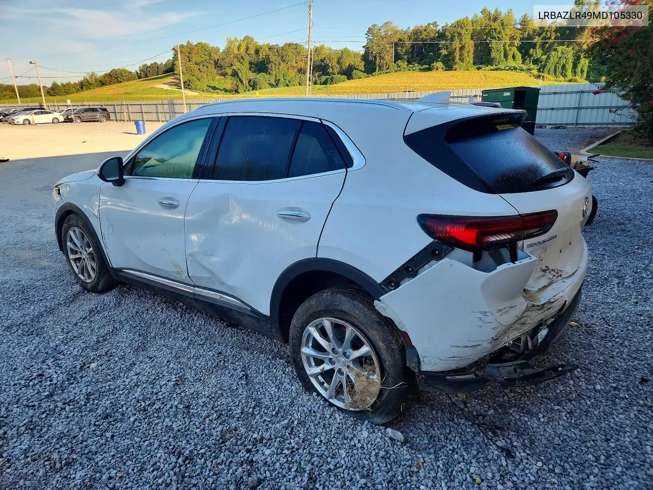 2021 BUICK ENVISION VIN LRBAZLR49MD105330 — фото 2