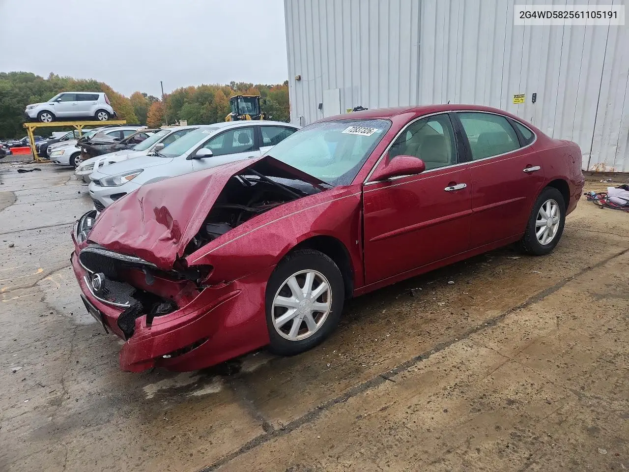 BUICK LACROSSE 2006, VIN 2G4WD582561105191