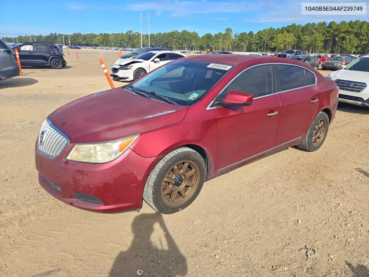 BUICK LACROSSE 2010, VIN 1G4GB5EG4AF239749