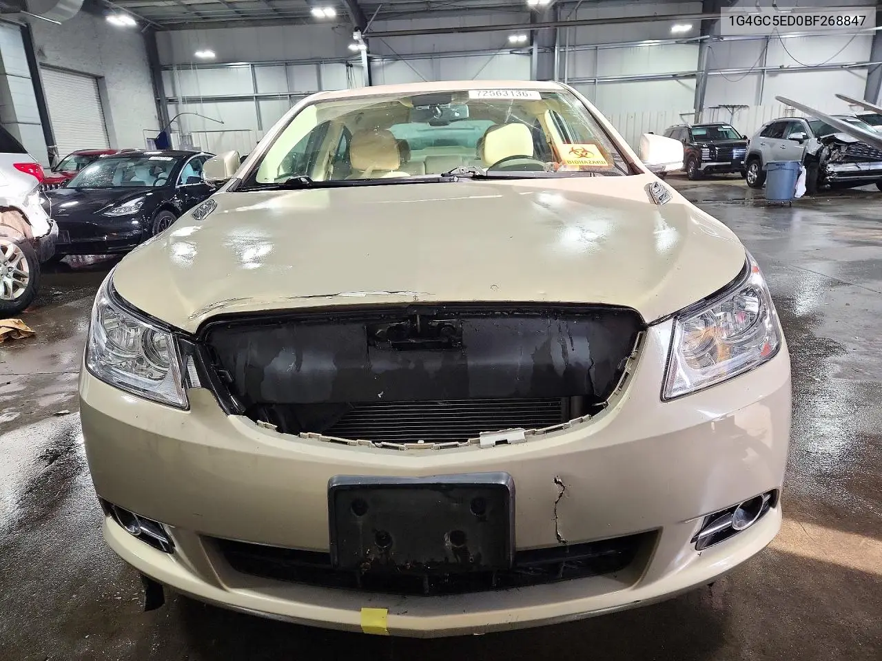 2011 BUICK LACROSSE VIN 1G4GC5ED0BF268847 — фото 5