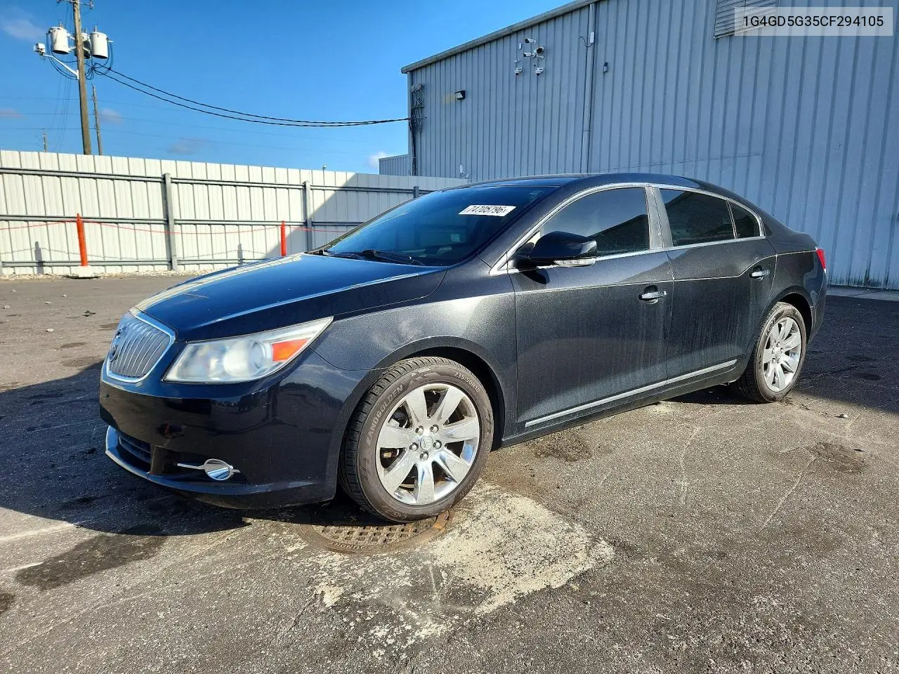BUICK LACROSSE 2012, VIN 1G4GD5G35CF294105