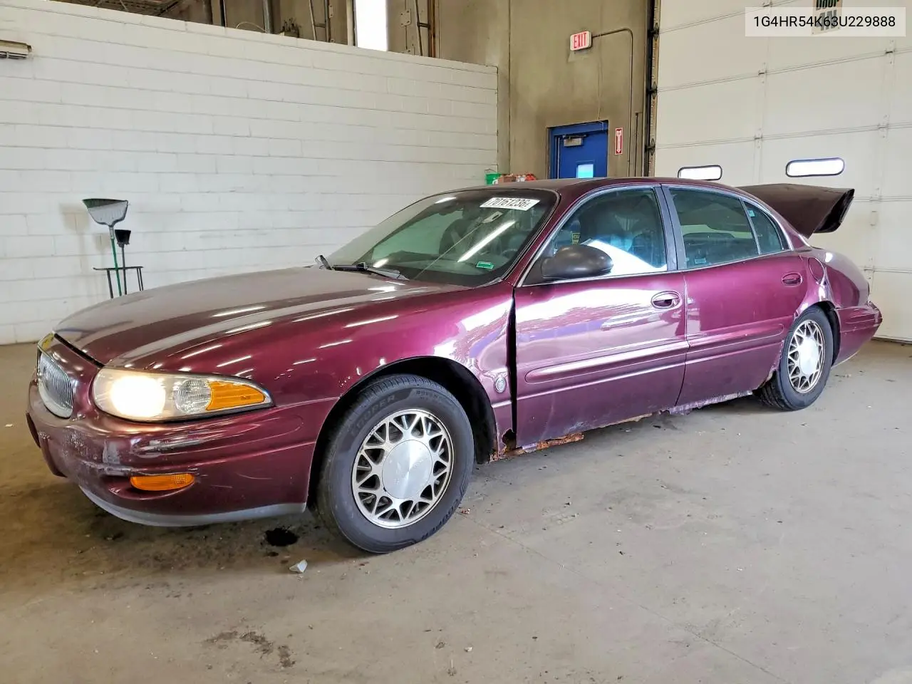 BUICK LESABRE 2003, VIN 1G4HR54K63U229888