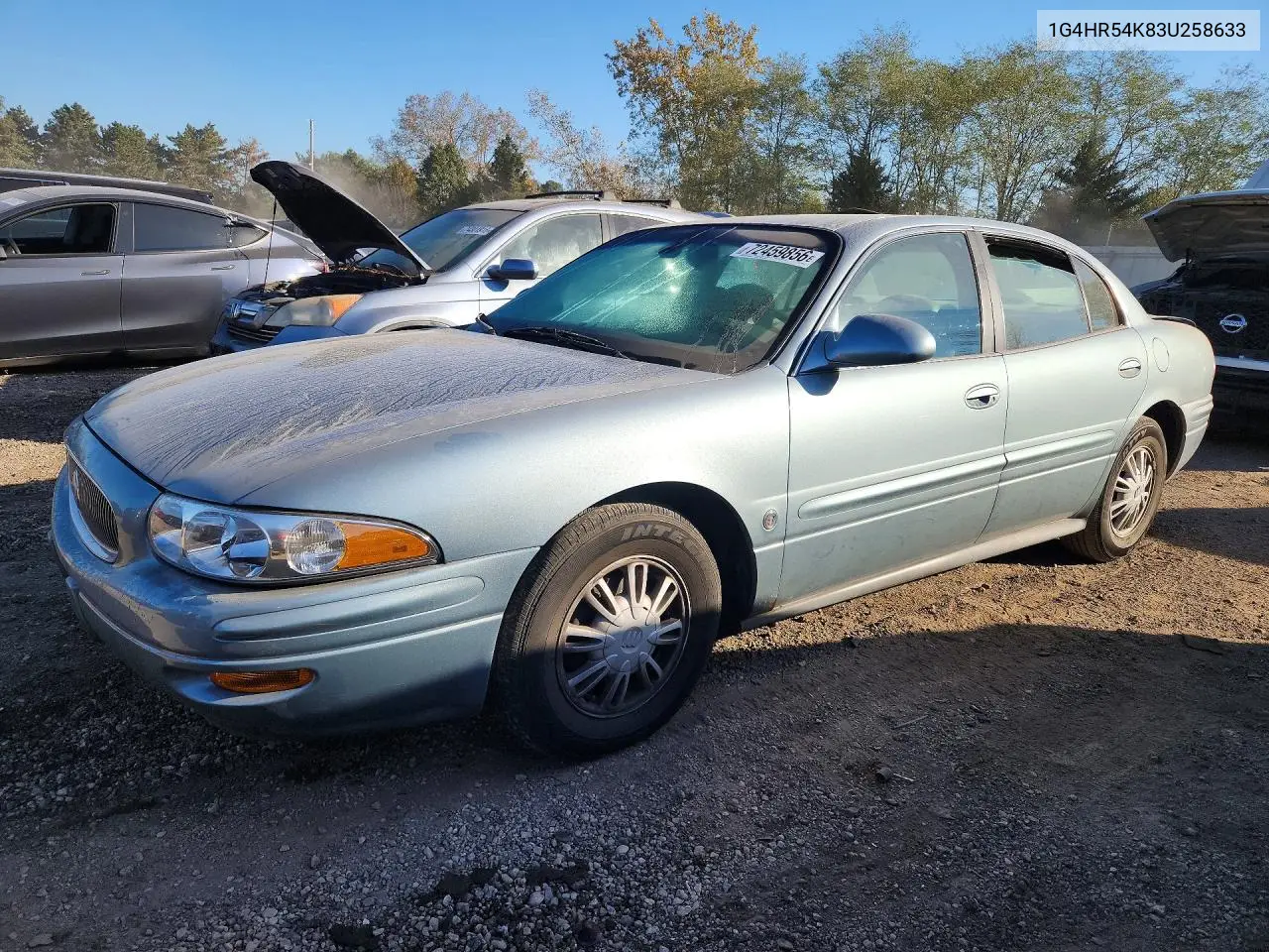 BUICK LESABRE 2003, VIN 1G4HR54K83U258633