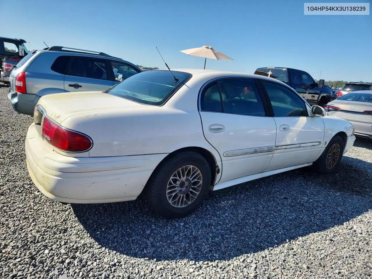 2003 BUICK LESABRE VIN 1G4HP54KX3U138239 — фото 3