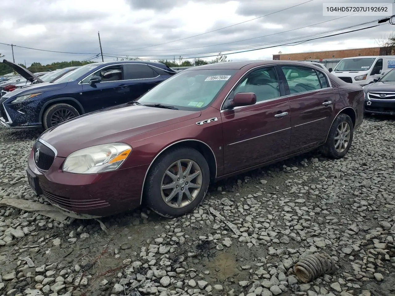BUICK LUCERNE 2007, VIN 1G4HD57207U192692