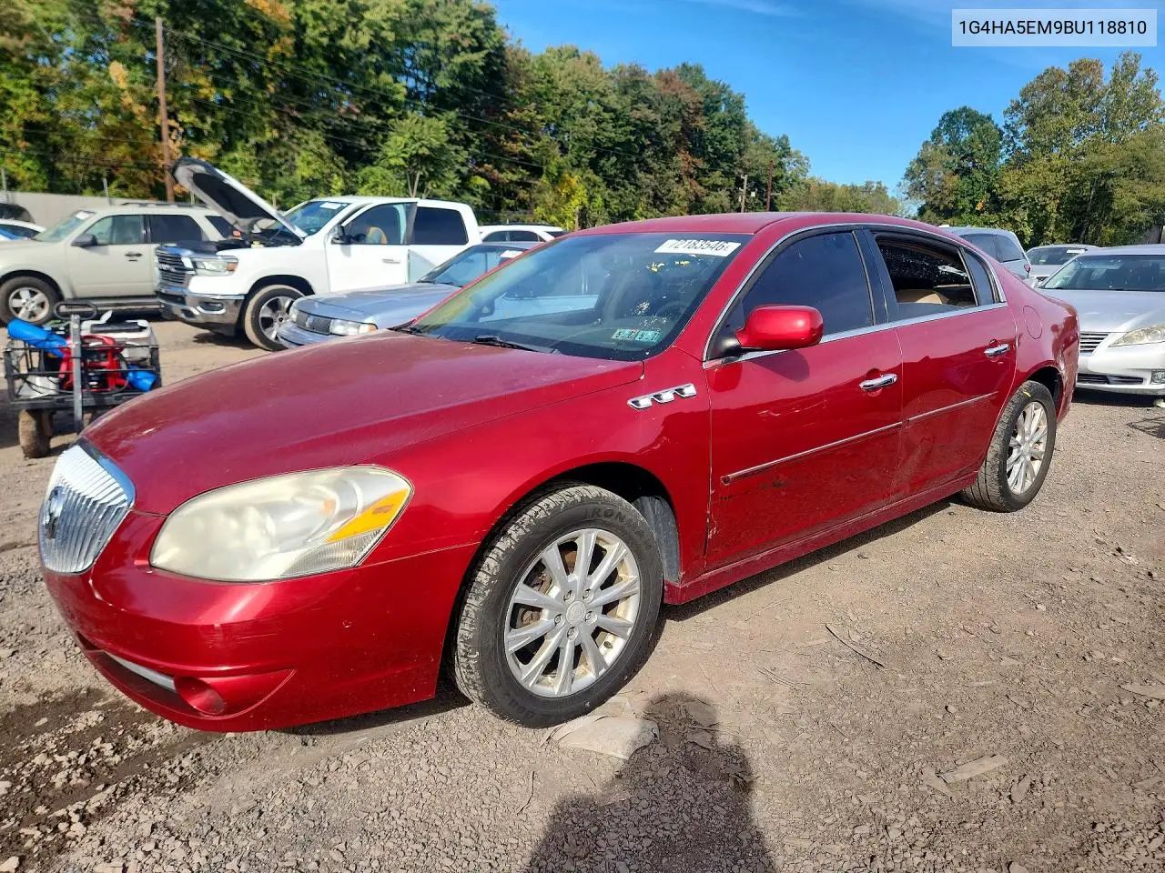 BUICK LUCERNE 2011, VIN 1G4HA5EM9BU118810